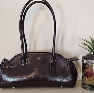 Coach Chocolate Brown Leather Shoulder Bag